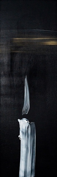 《천계의 빛 No.13》 2017,  Acrylic on canvas, 170×55cm